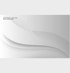 Elegant White Grey Wave Dynamic Background Soft