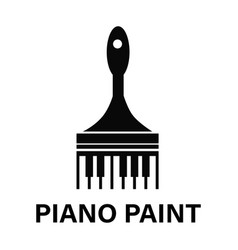 Piano Paint Concept Logo