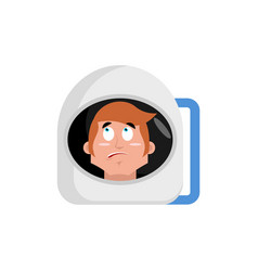 Astronaut Surprised Emoji Cosmonaut Amazement