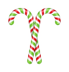 Colourful candy canes Royalty Free Vector Image