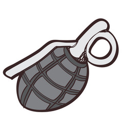 Hand Grenade F 1 Color Clipart On A White