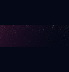 Dark Horizontal Background With Golden Glitter