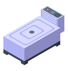 Deep Fryer Icon Isometric Style