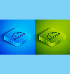 Isometric Line Worker Safety Helmet Icon Isolated