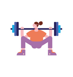 Woman Lifting Weight