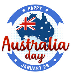 Happy Australia Day Banner Design