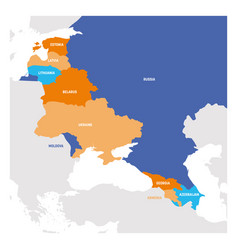 East Europe Region Map Countries In Eastern