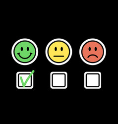 Satisfaction Rating Emoji Positive Neutral