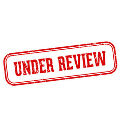 Under Review Stamp Rectangular