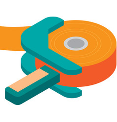 Packing Tape Dispenser In 3d Isometric Style