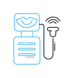 Sonogram Line Icon Outline Symbol