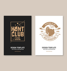 Hunting Club Badge Eat Sleep Hunt Flyer