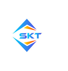 Skt Abstract Technology Logo Design On White