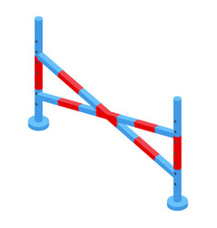 Barrier Race Icon Isometric Hippodrome