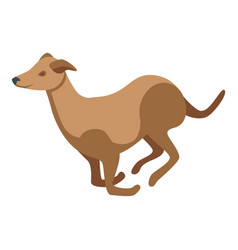 Brown Dog Icon Isometric Animal Pet