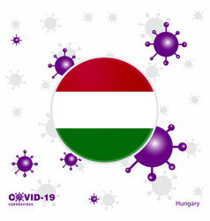 Pray For Hungary Covid-19 Coronavirus Typography