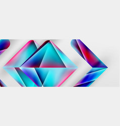 Triangle Fluid Color Gradient Abstract Background