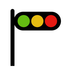 A Traffic Light With Pole Related To Traffic