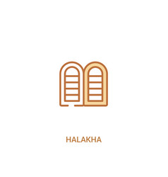 Halakha Concept 2 Colored Icon Simple Line