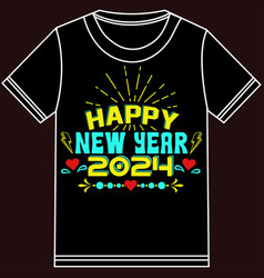 Happy New Year 2024 T-shirt Design