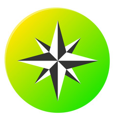 Modern Stylish Compass Navigation Icon