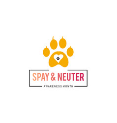 Spay And Neuter Awareness Month Template