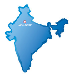 Map Of India And New Delhi