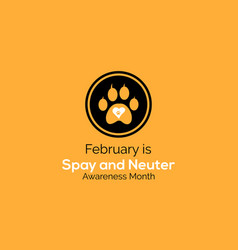 Spay And Neuter Awareness Month Template