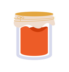 Strawberry Jam Jar Icon Transparent Glass