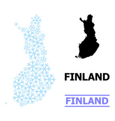 Fresh Collage Map Finland Snow