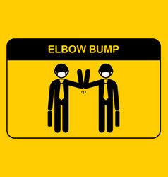 Greet Elbow Bump Iconpeople Avoid A Handshake