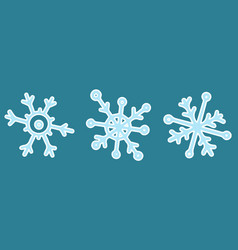 Set Of Snowflakes Winter Sticker