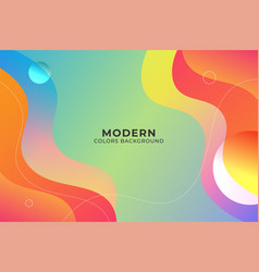 Colorful Dynamic Fluid Shape Background Design