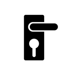 Door Lock Silhouette Icon Or Home Security Icon