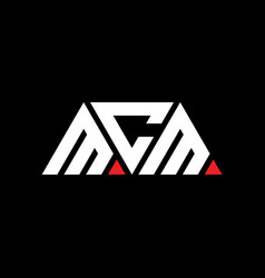 Mcm Triangle Letter Logo Design