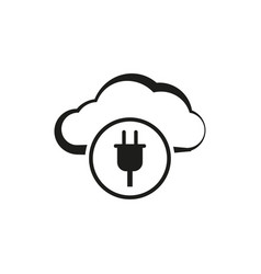 Network Cloud Plug Icon Eps