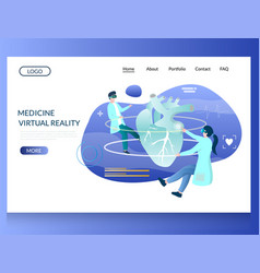 Medicine Virtual Reality Website Landing Page