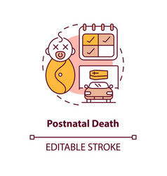 Postnatal Death Concept Icon