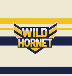 Wild Hornet Logo Design For Sports And Business