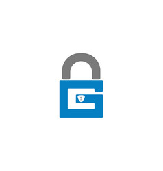 Letter G Lock And Security Logo Design Concept