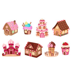 Cartoon Candy Homes Game Gingerbread House