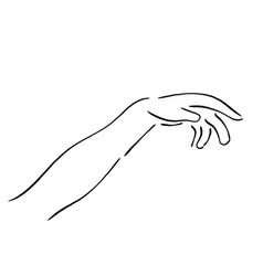 Hand Line Art