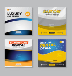 Rent A Car Banner For Social Media Post Template