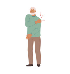 Senior Man With Painful Feeling In Shoulder