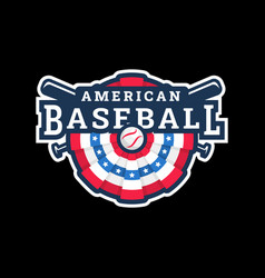 American Baseball Logo Emblem