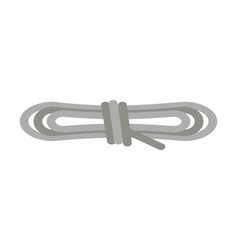 Coil Of Rope Cord Cable Lasso Twine Knot Gray Flat