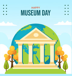 International Museum Day Social Media Background