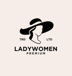 Vintage Lady Women Logo Icon Premium