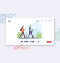 Active Seniors Healthy Lifestyle Landing Page