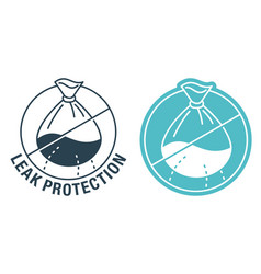 Leak Protection Of Plastic Bags Flat Icon